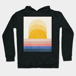 Sunset, Abstract, Mid century modern kids wall art, Nursery room Hoodie